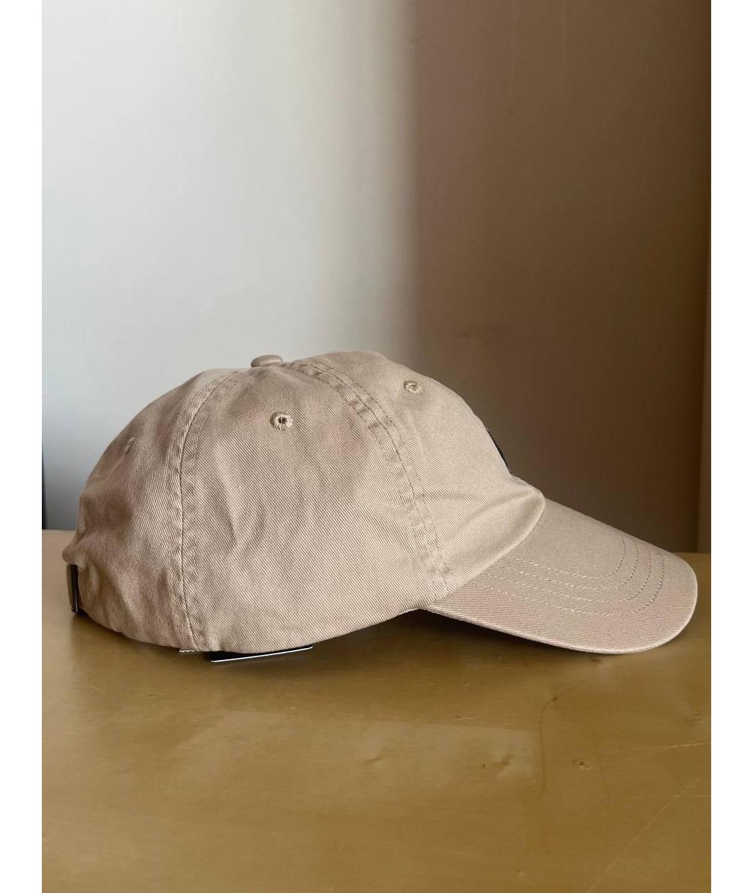 POLO RALPH LAUREN Бежевая хлопковая кепка/бейсболка, фото 2