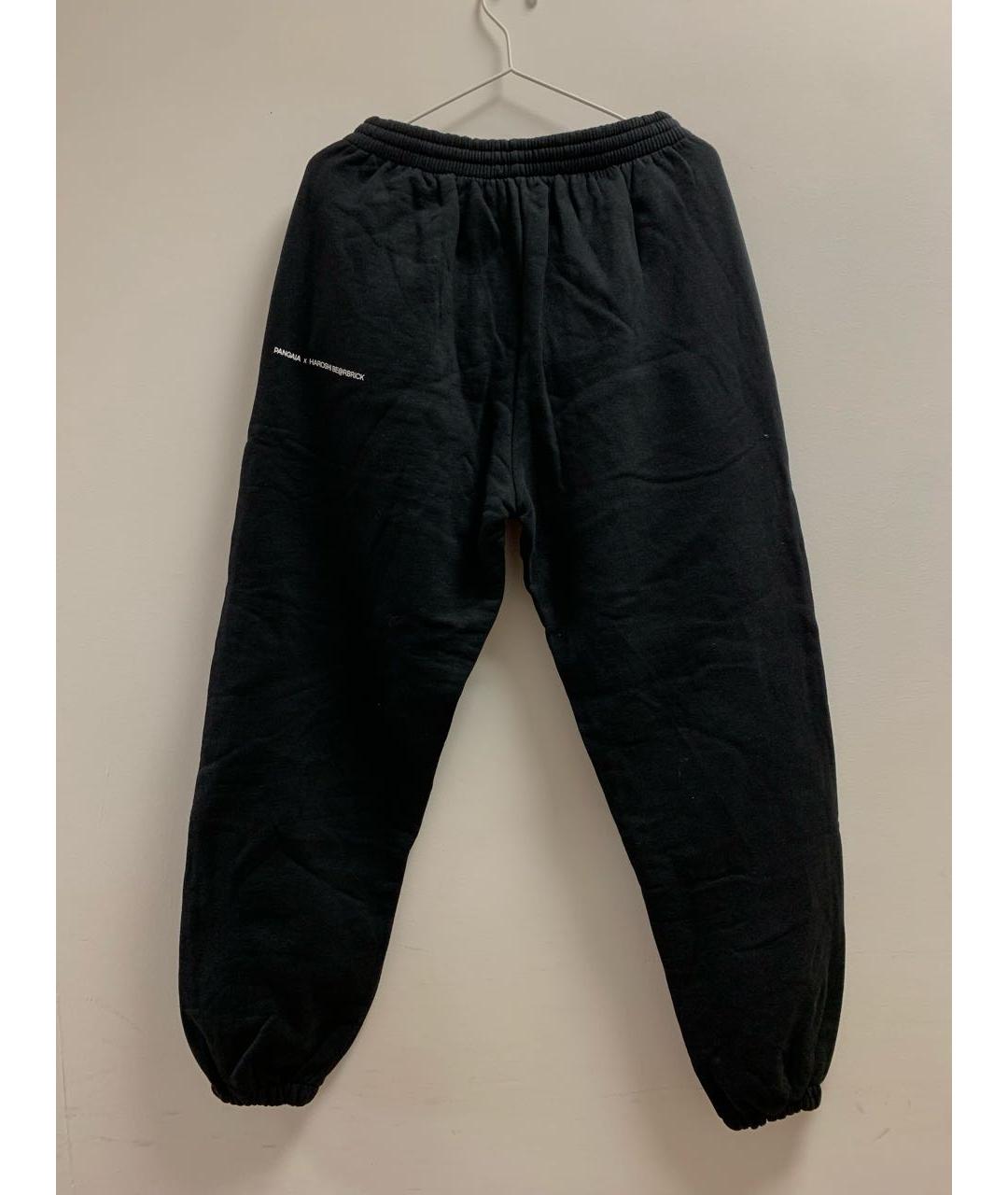THE PANGAIA Черные хлопковые повседневные брюки, фото 2