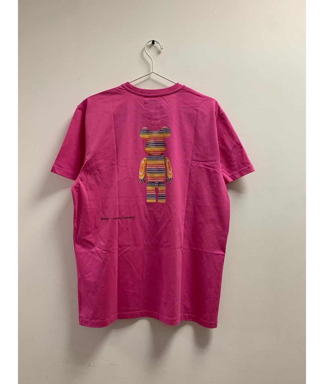 THE PANGAIA Розовая хлопковая футболка, фото 2