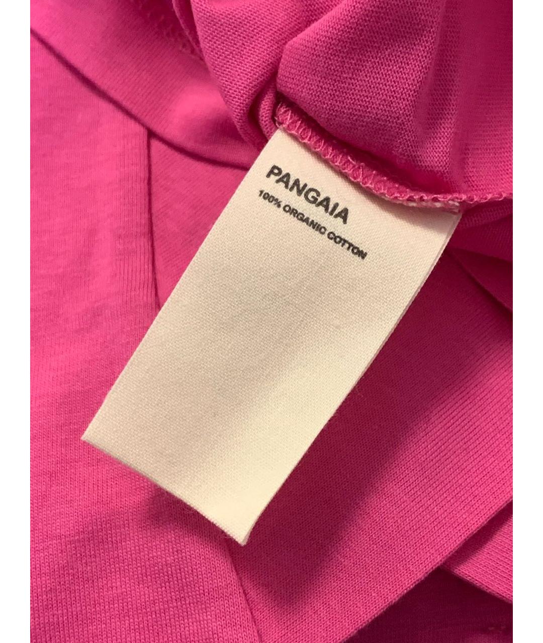 THE PANGAIA Розовая хлопковая футболка, фото 5