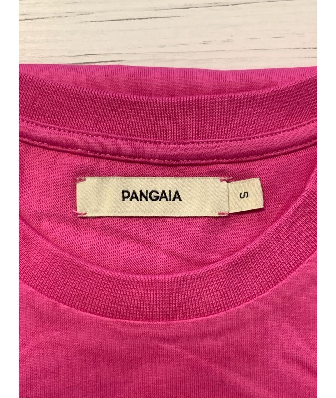 THE PANGAIA Розовая хлопковая футболка, фото 3