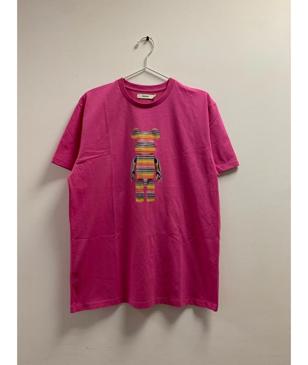 THE PANGAIA Розовая хлопковая футболка, фото 7