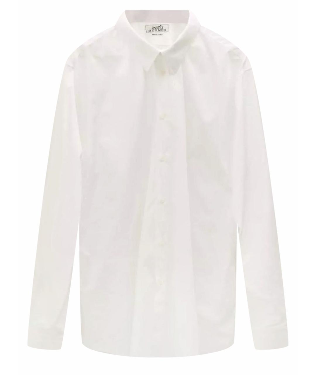 HERMES Белая хлопковая классическая рубашка, фото 1