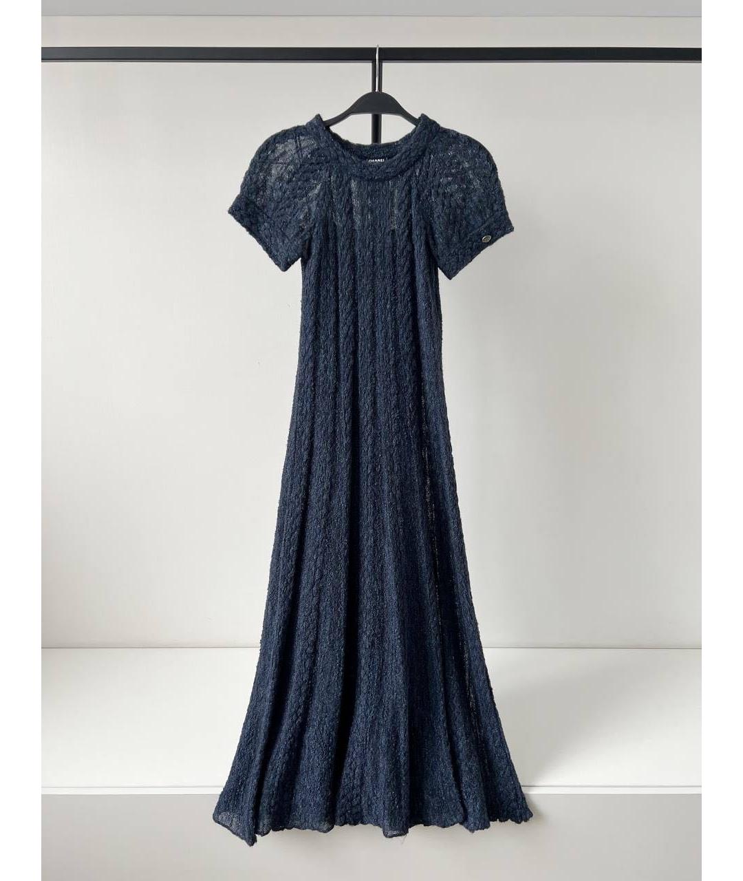 CHANEL PRE-OWNED Темно-синее вечернее платье, фото 2
