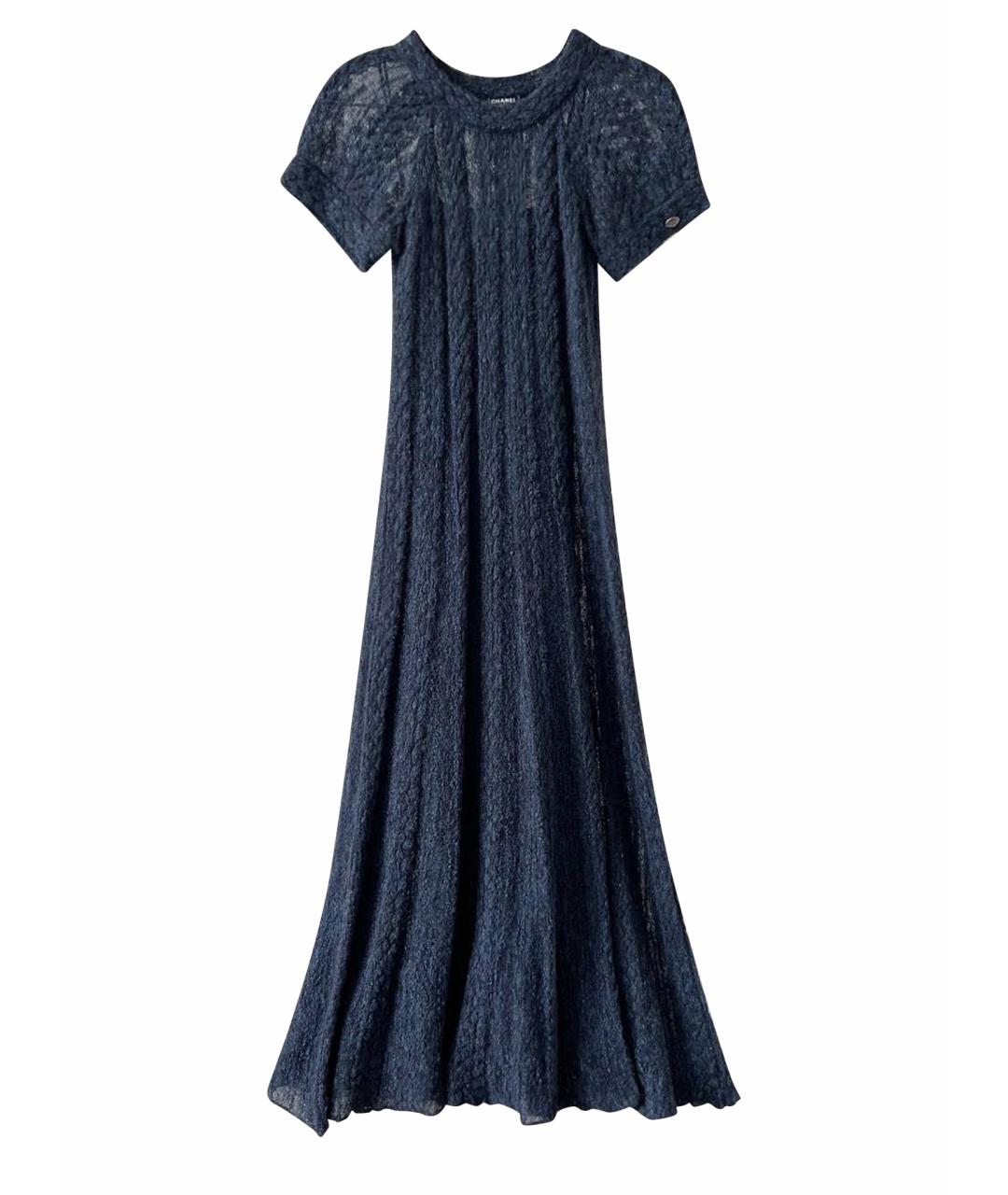 CHANEL PRE-OWNED Темно-синее вечернее платье, фото 1
