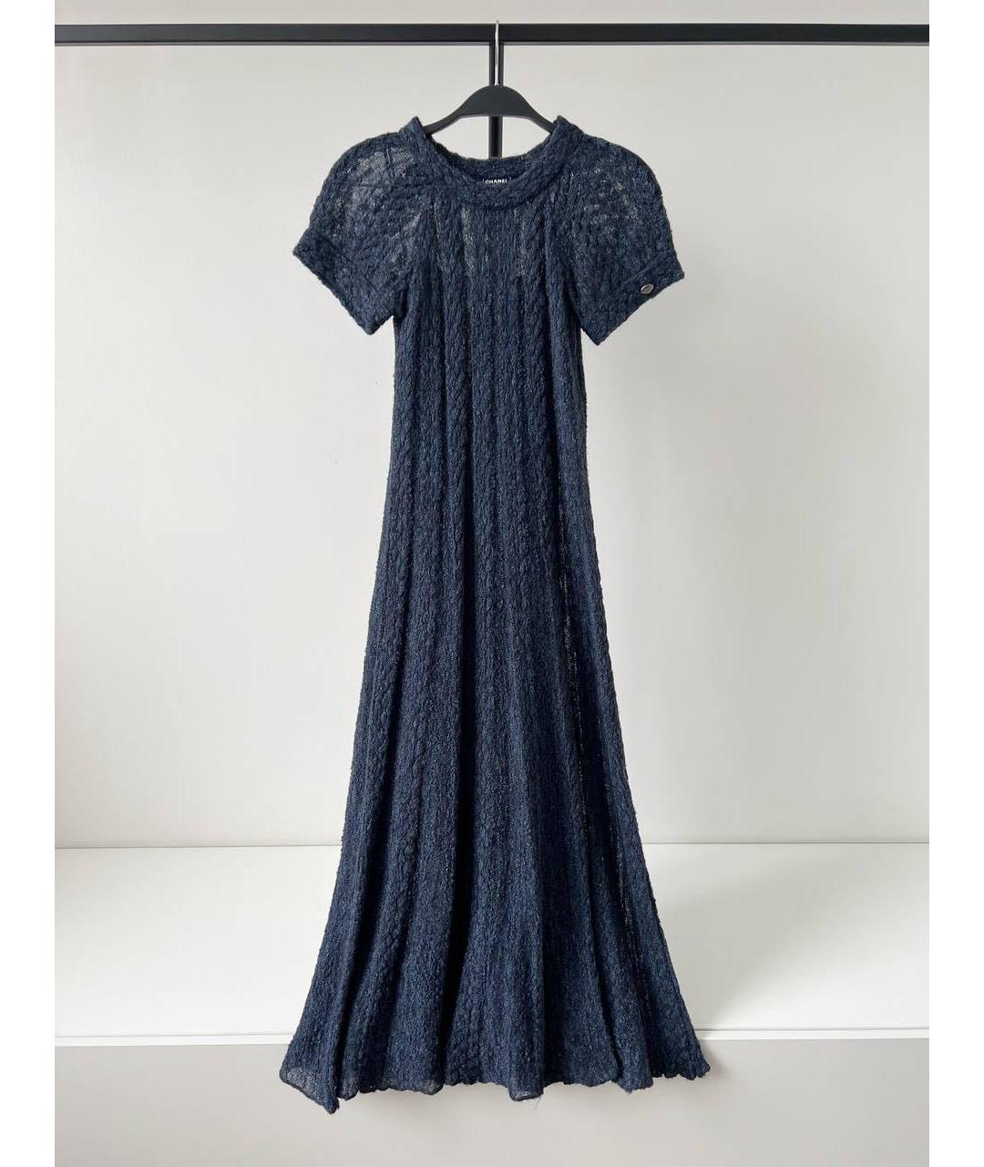CHANEL PRE-OWNED Темно-синее вечернее платье, фото 9
