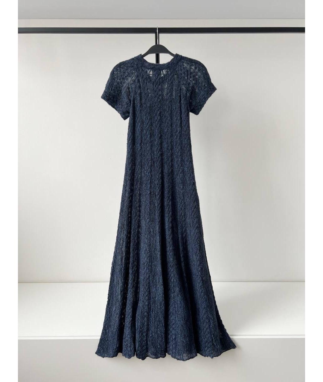 CHANEL PRE-OWNED Темно-синее вечернее платье, фото 3