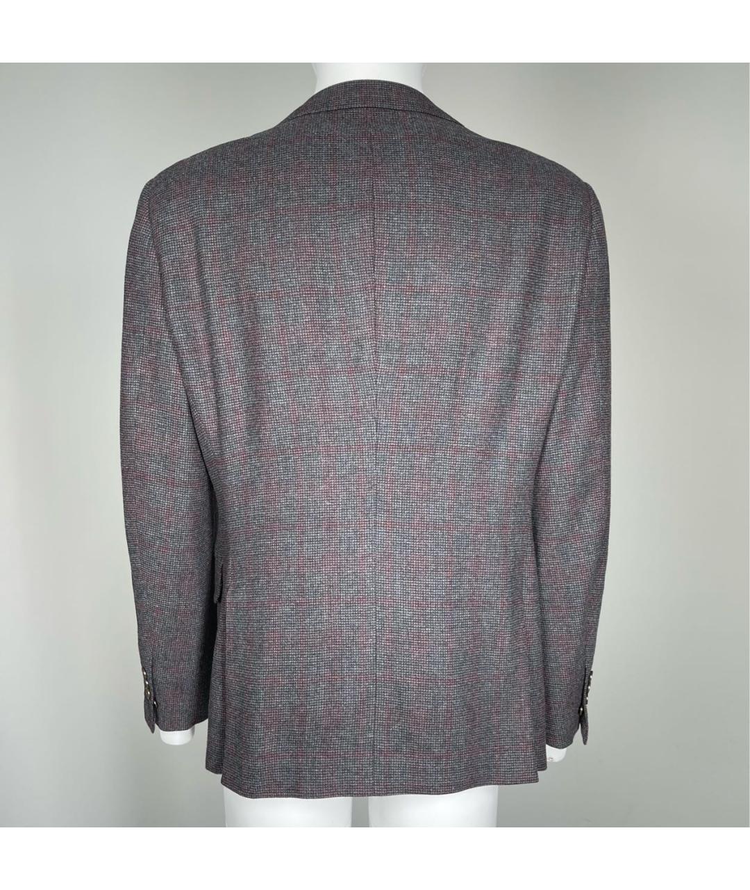 UOMO COLLEZIONI Бордовый шерстяной пиджак, фото 3