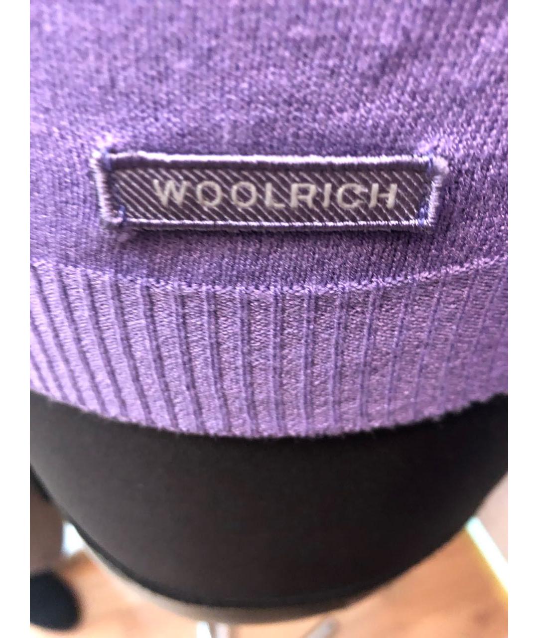 WOOLRICH Фиолетовая вискозная водолазка, фото 4