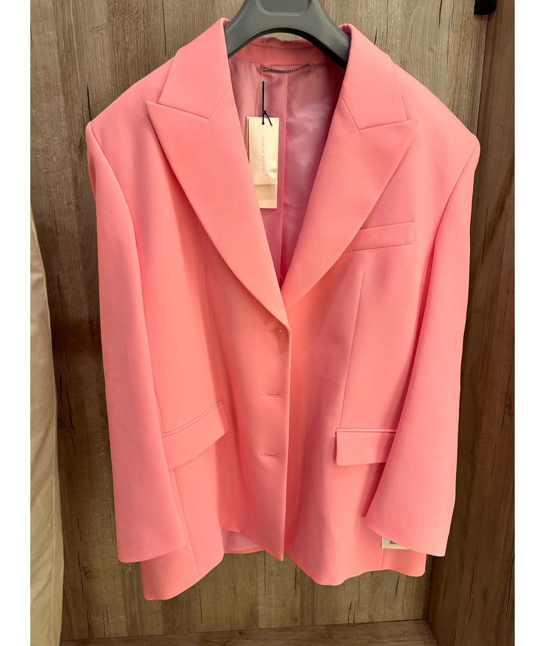 MAGDA BUTRYM Розовый шелковый жакет/пиджак, фото 5