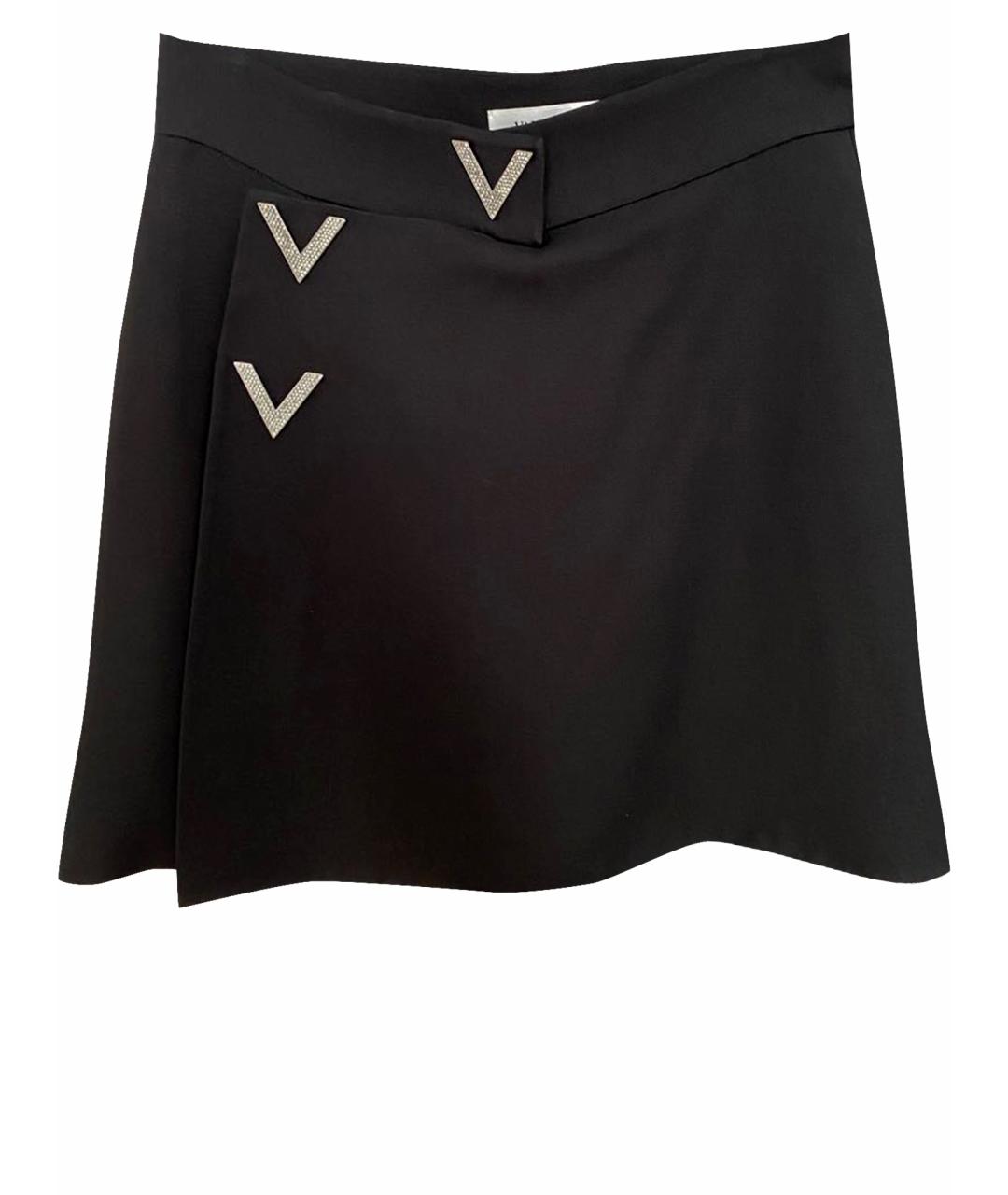 VALENTINO Черные шерстяные шорты, фото 1