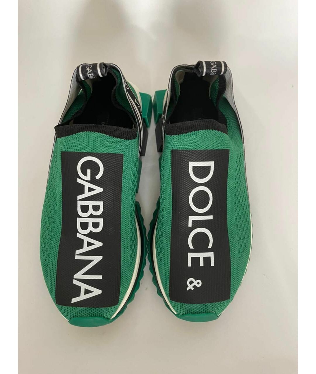 DOLCE&GABBANA Зеленые текстильные кроссовки, фото 5