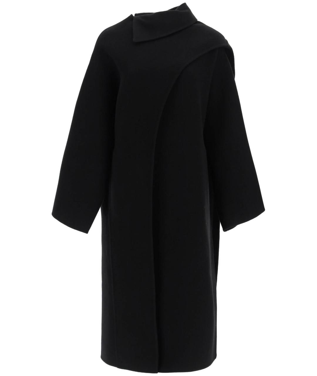ALAIA Черное шерстяное пальто, фото 2