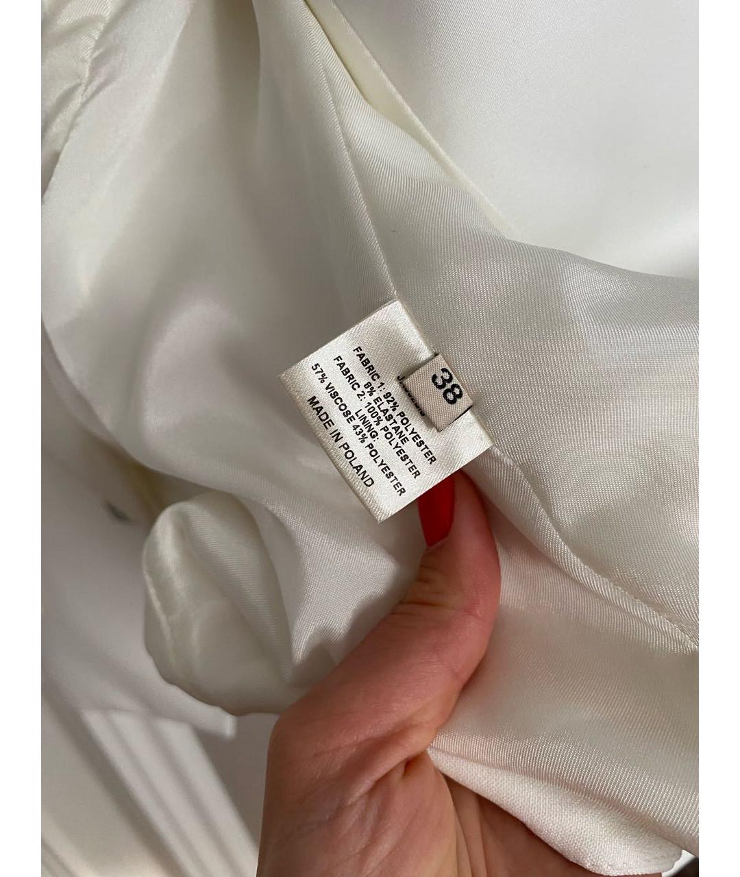 ALEXANDRE VAUTHIER Белый полиэстеровый жакет/пиджак, фото 5