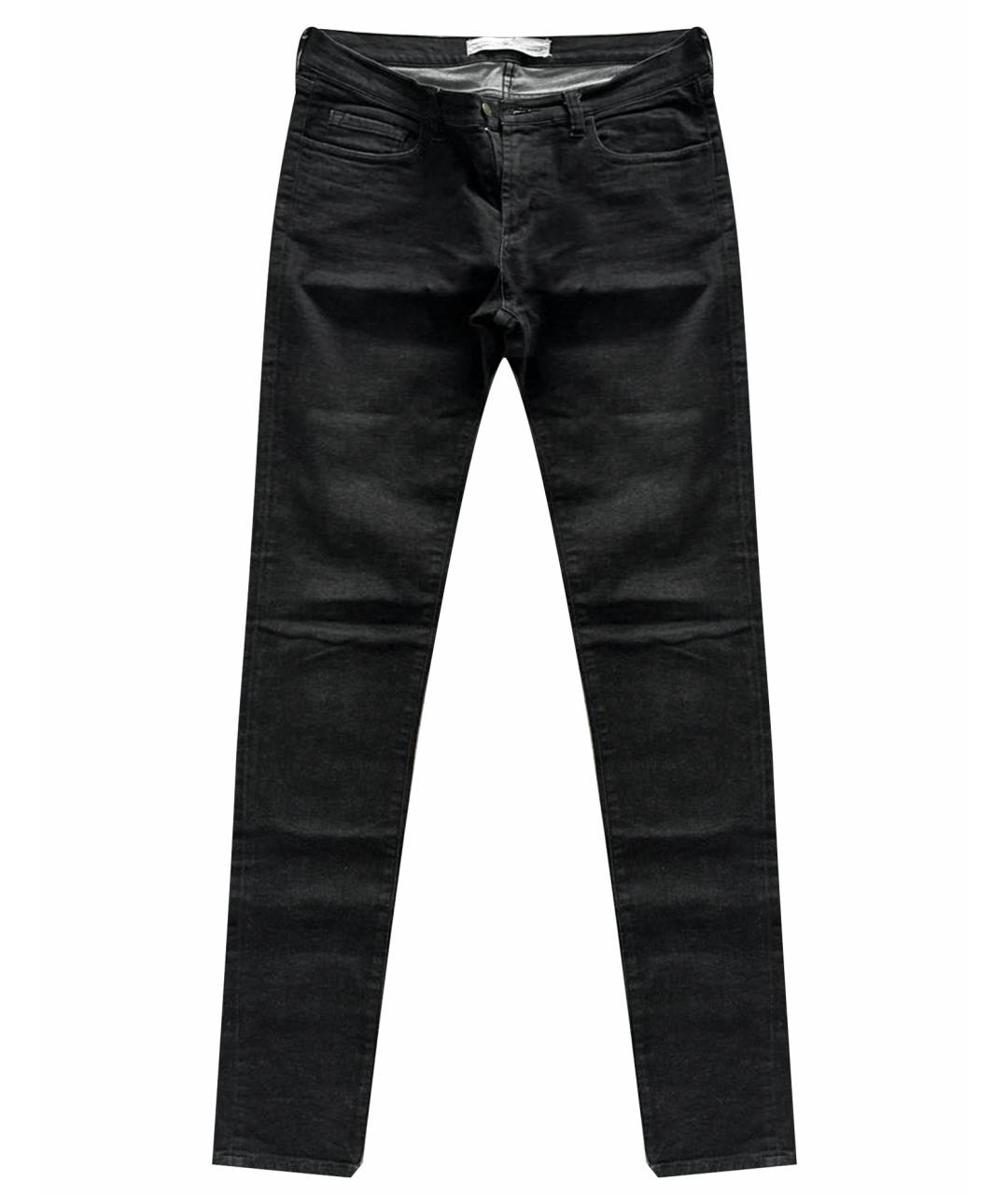 GOLDEN GOOSE DELUXE BRAND Черные хлопковые джинсы слим, фото 1