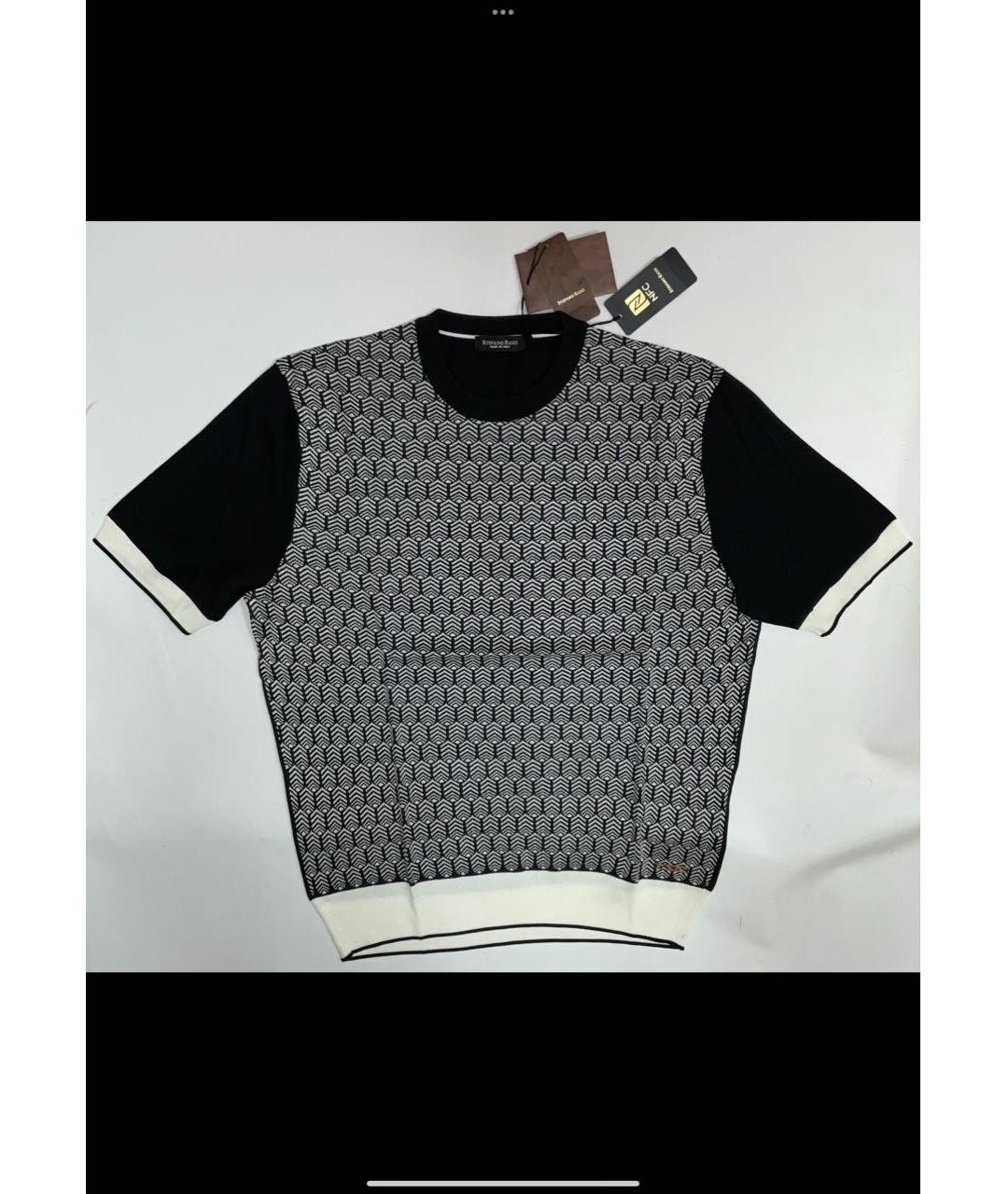 STEFANO RICCI Черный хлопковый джемпер / свитер, фото 9