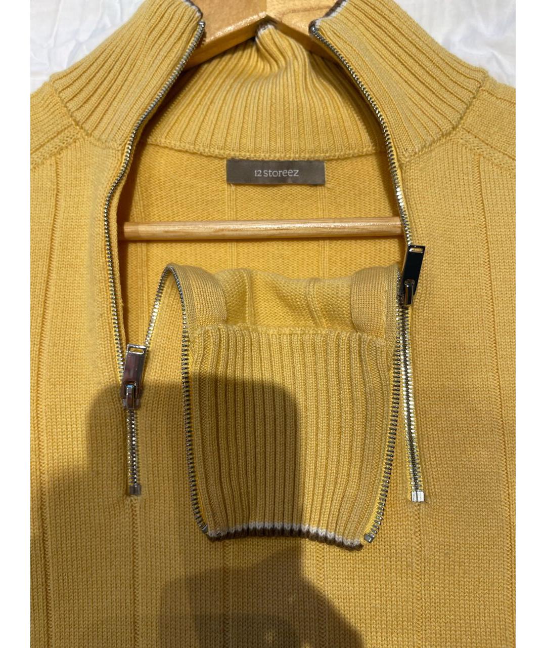 12 STOREEZ Горчичный шерстяной джемпер / свитер, фото 4