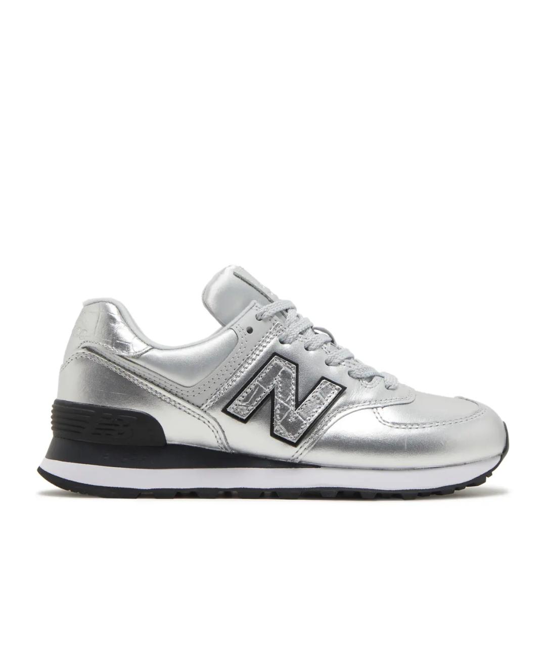 NEW BALANCE Серебряные низкие кроссовки / кеды, фото 1