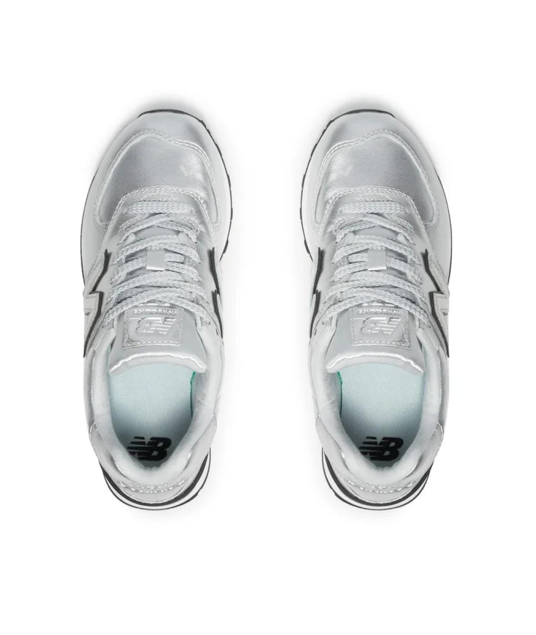 NEW BALANCE Серебряные низкие кроссовки / кеды, фото 3