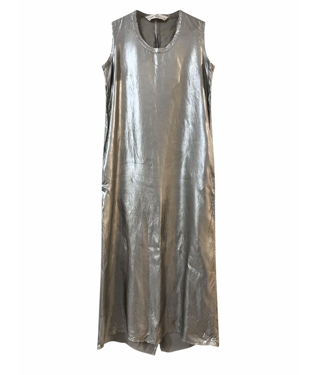 GOLDEN GOOSE DELUXE BRAND Серебряное синтетическое коктейльное платье, фото 1