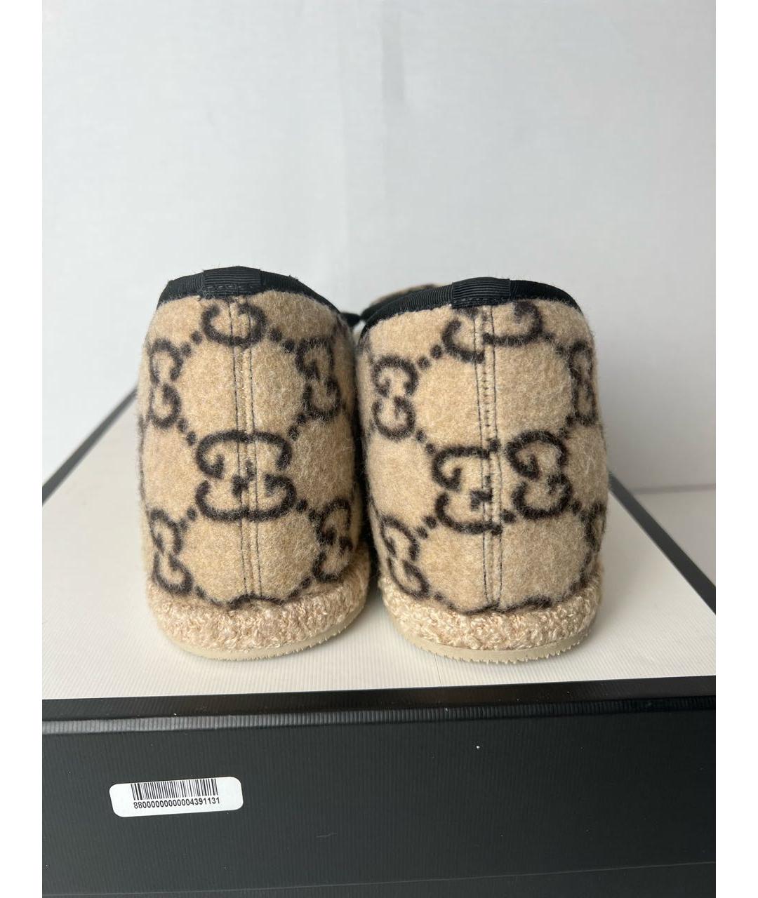 GUCCI Бежевые лоферы, фото 5