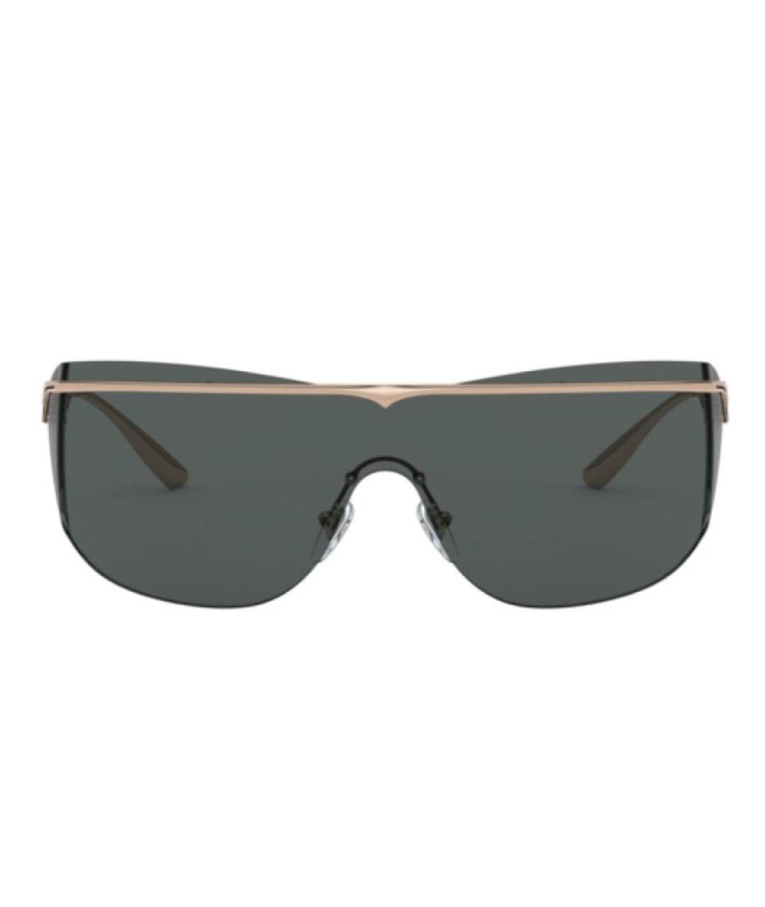 BVLGARI Черные металлические солнцезащитные очки, фото 1