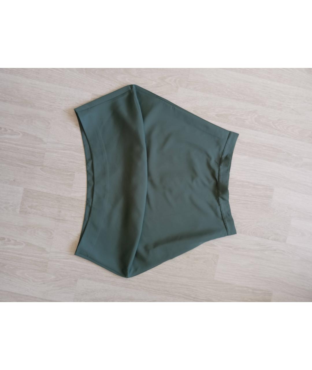 COS Зеленая полиэстеровая юбка миди, фото 6