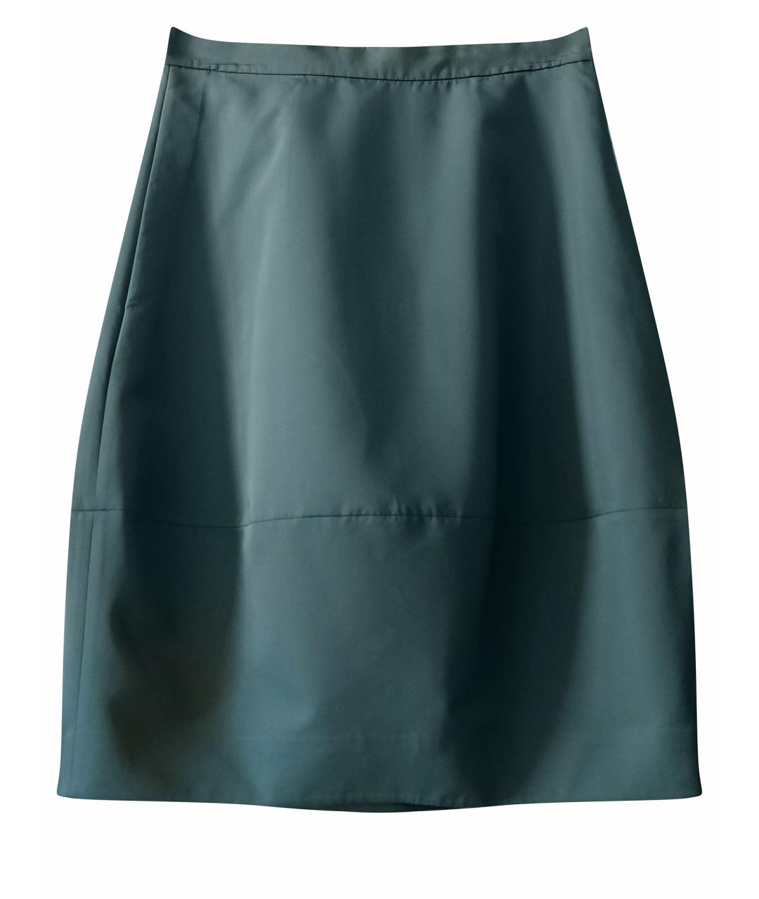 COS Зеленая полиэстеровая юбка миди, фото 1