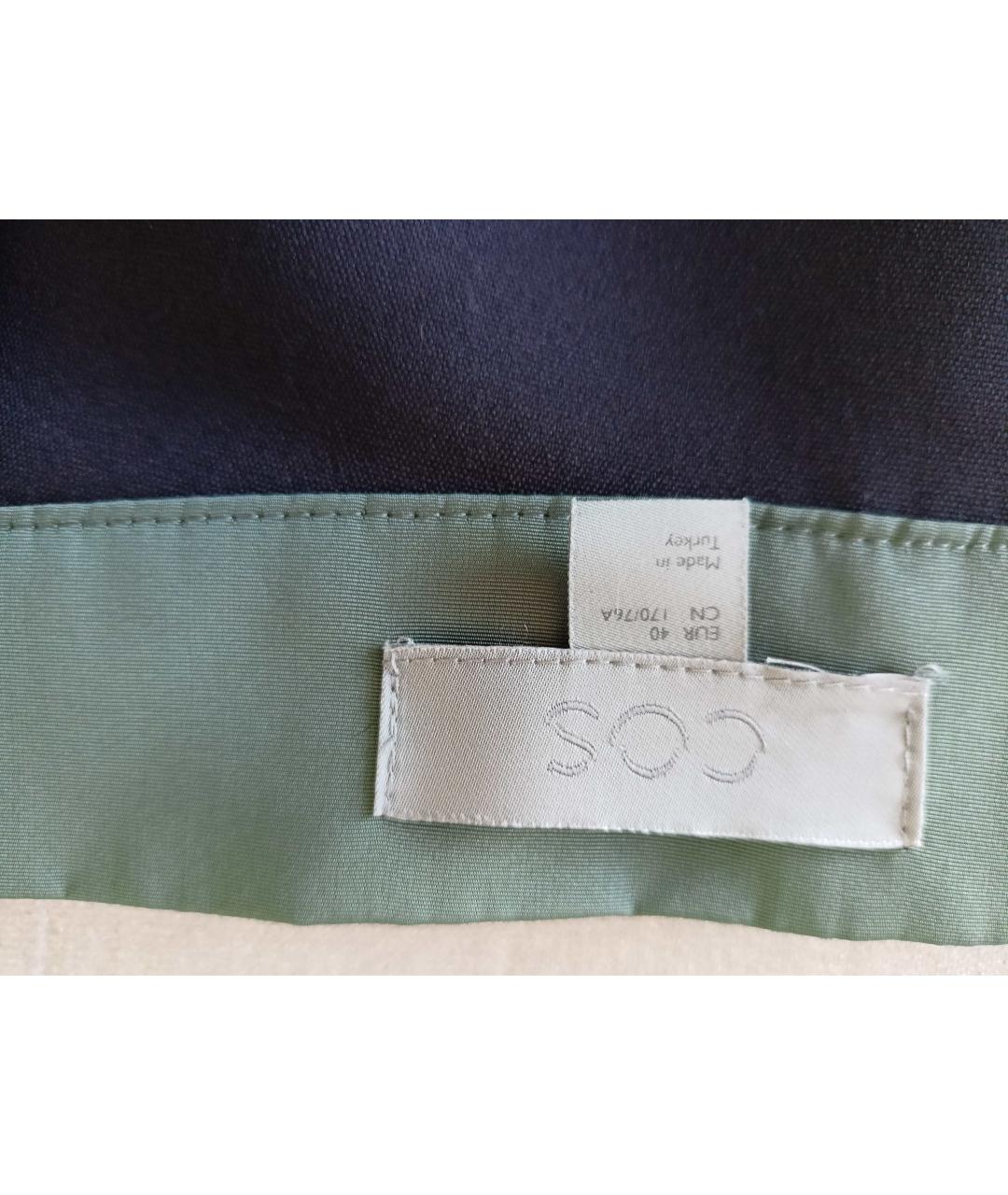 COS Зеленая полиэстеровая юбка миди, фото 3
