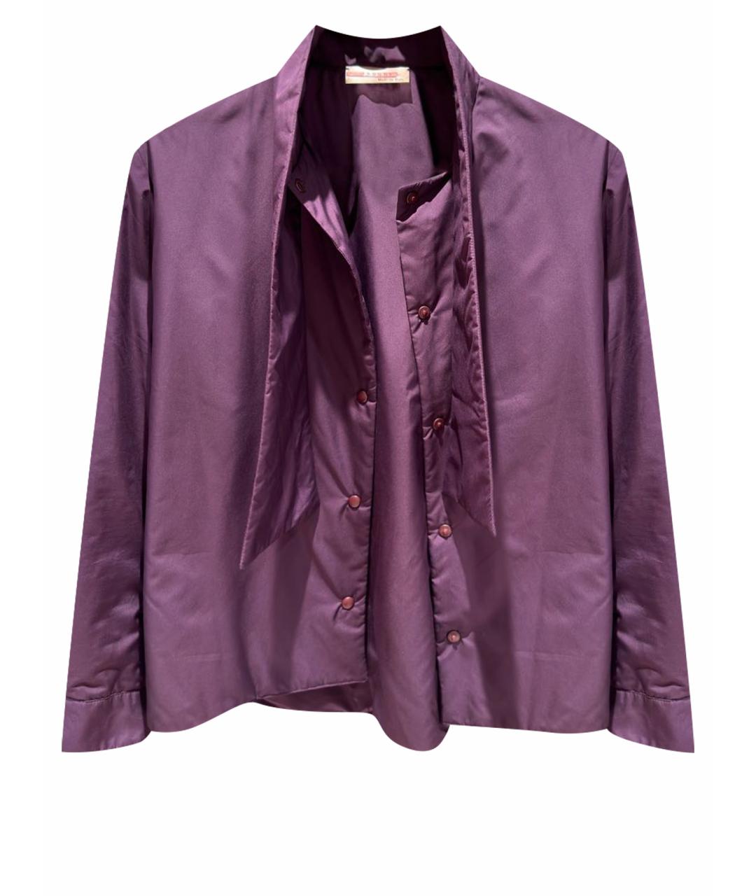 PRADA Фиолетовая полиэстеровая куртка, фото 1