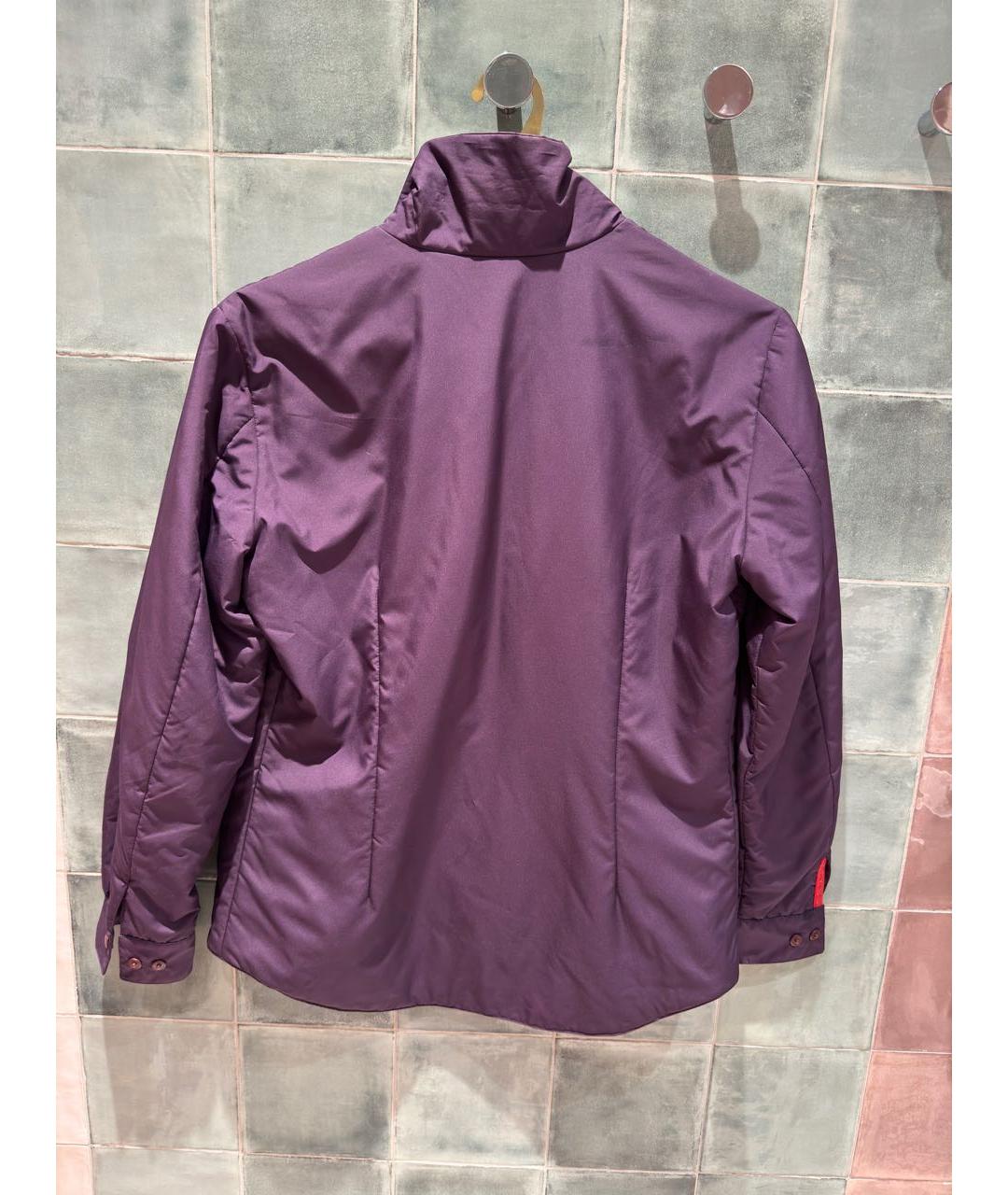PRADA Фиолетовая полиэстеровая куртка, фото 2