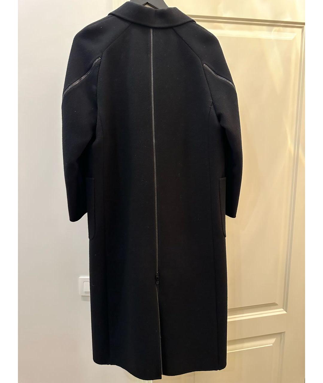 FENDI Черное шерстяное пальто, фото 2