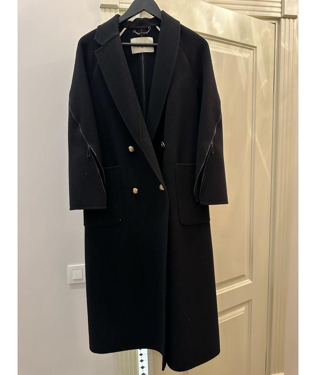 FENDI Черное шерстяное пальто, фото 8