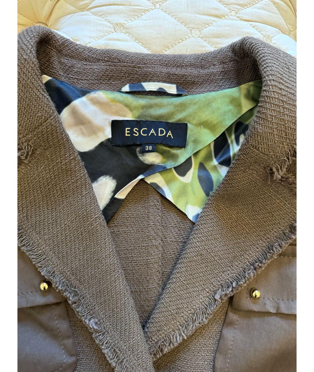 ESCADA Бежевый жакет/пиджак, фото 3