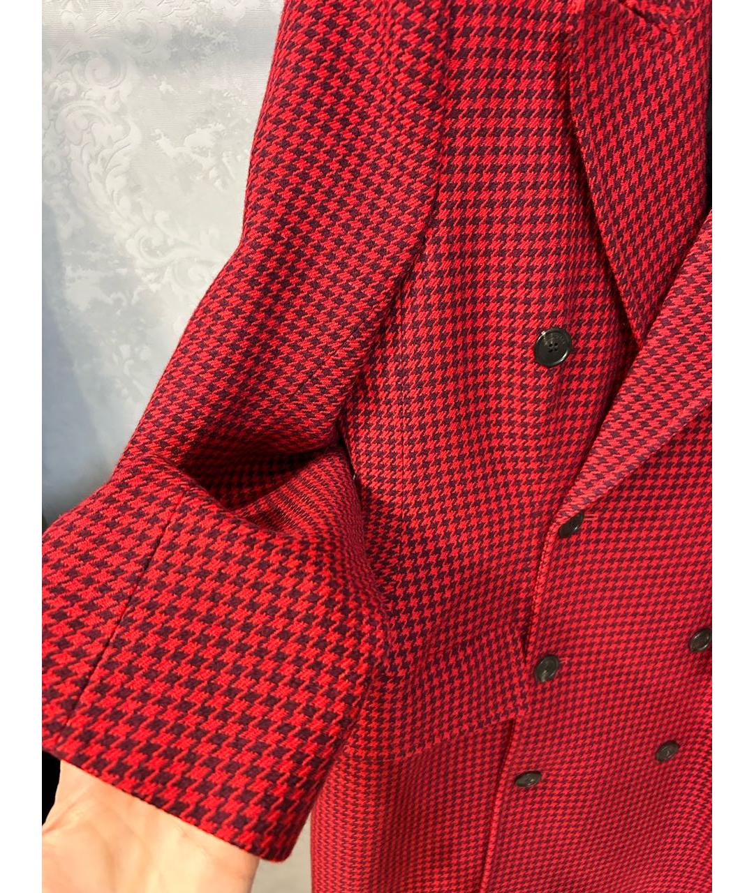 BALENCIAGA Красное шерстяное пальто, фото 5