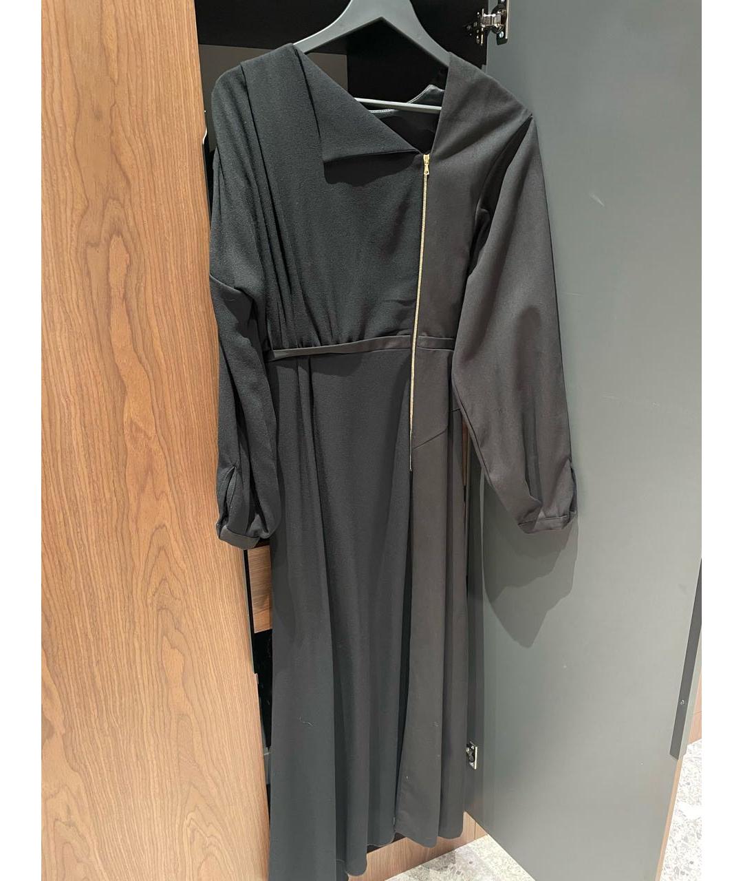 WALK OF SHAME Черное шерстяное вечернее платье, фото 2