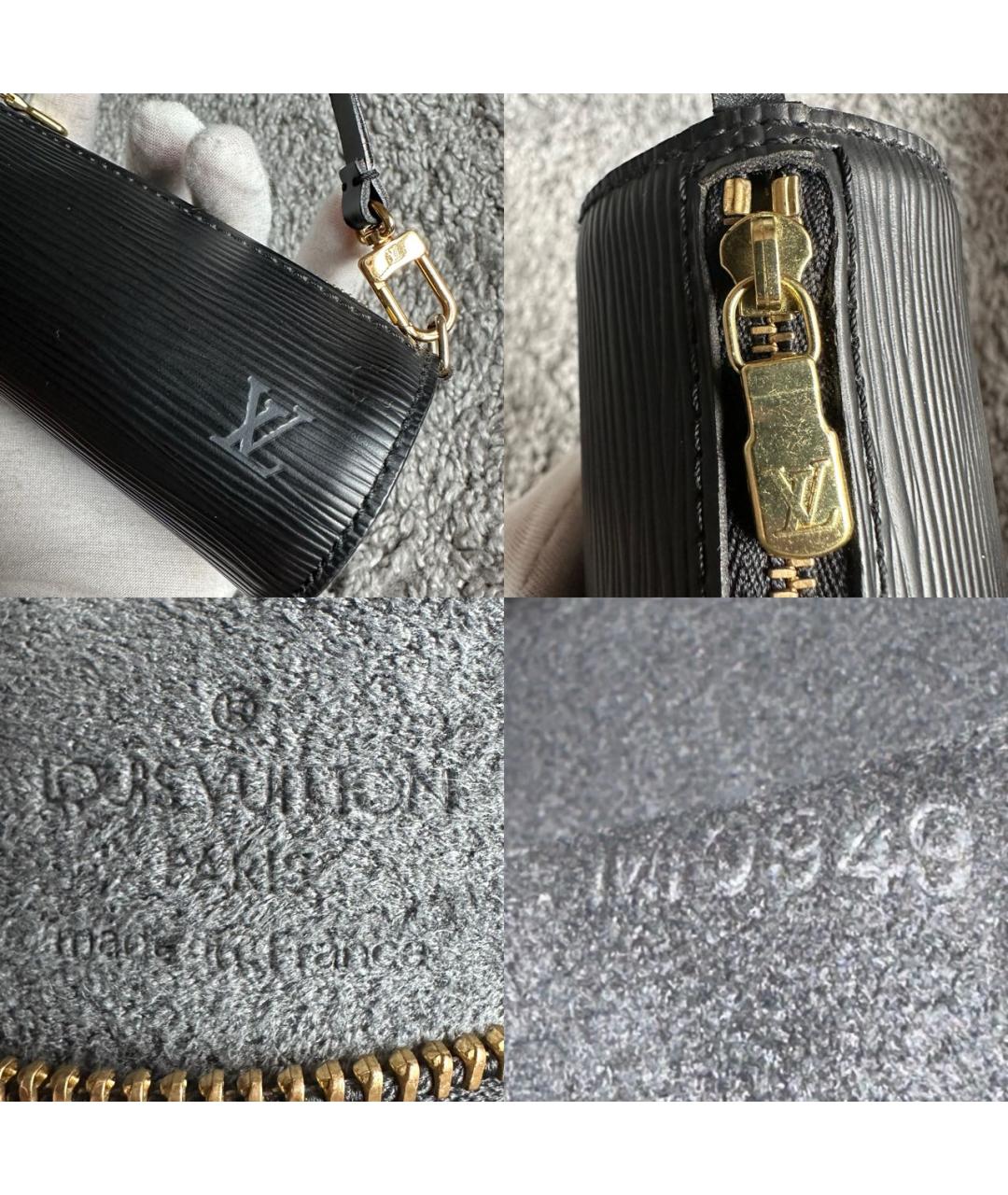 LOUIS VUITTON Черная сумка с короткими ручками, фото 4