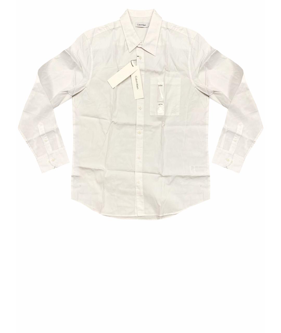 CALVIN KLEIN Белая хлопковая классическая рубашка, фото 1