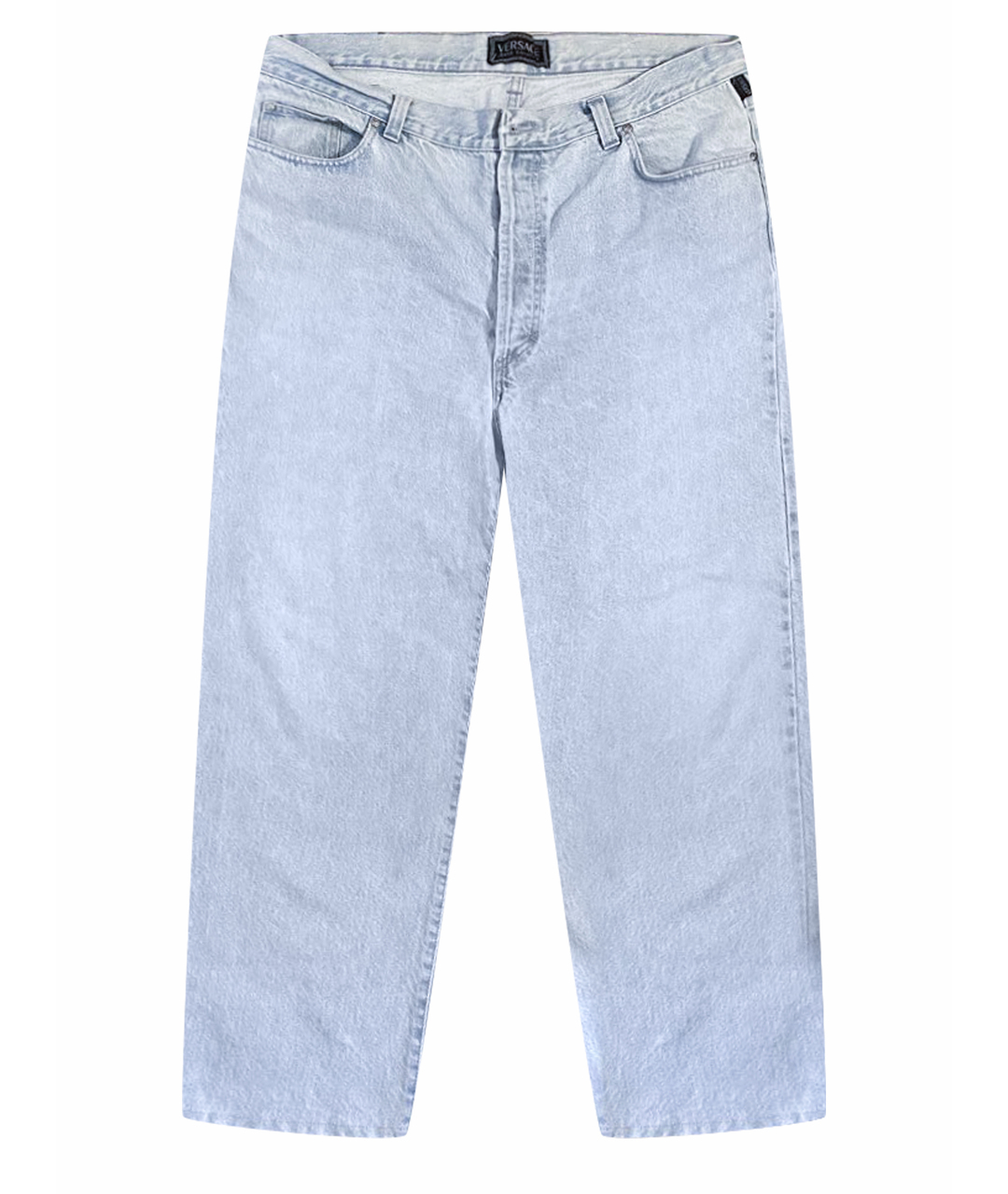 VERSACE JEANS COUTURE Голубые хлопковые прямые джинсы, фото 1