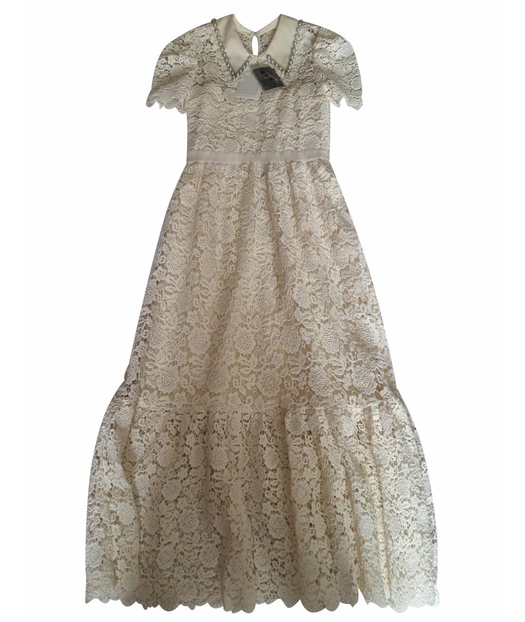 SELF-PORTRAIT Белое полиэстеровое вечернее платье, фото 1