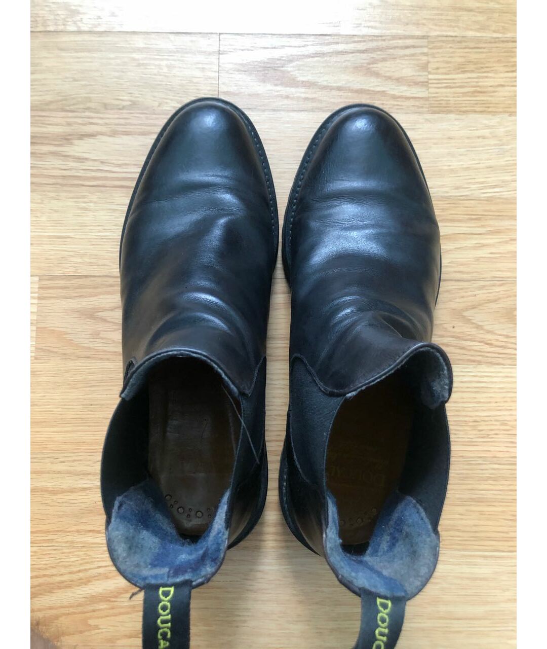 DOUCAL'S Черные кожаные высокие ботинки, фото 3