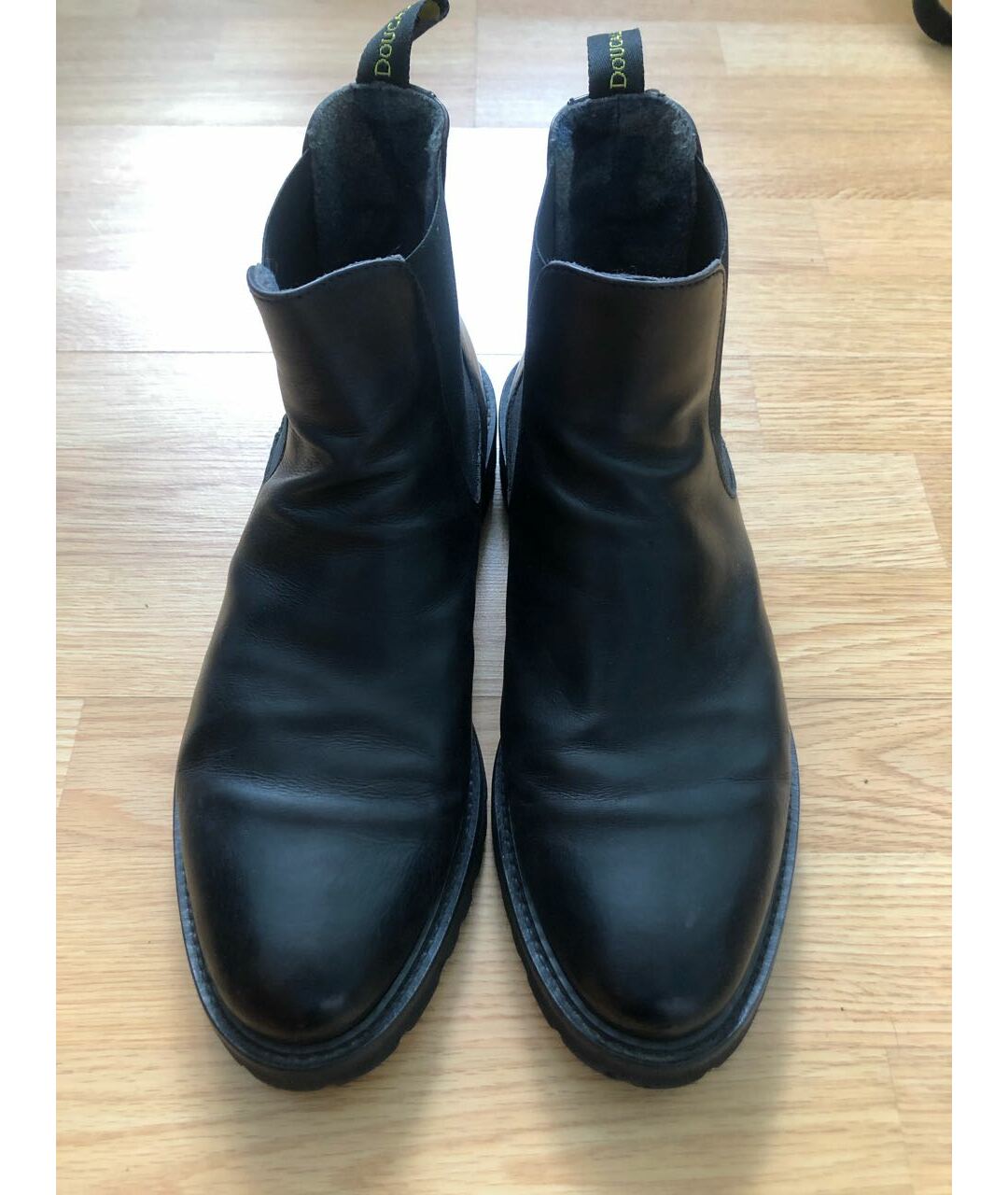 DOUCAL'S Черные кожаные высокие ботинки, фото 2
