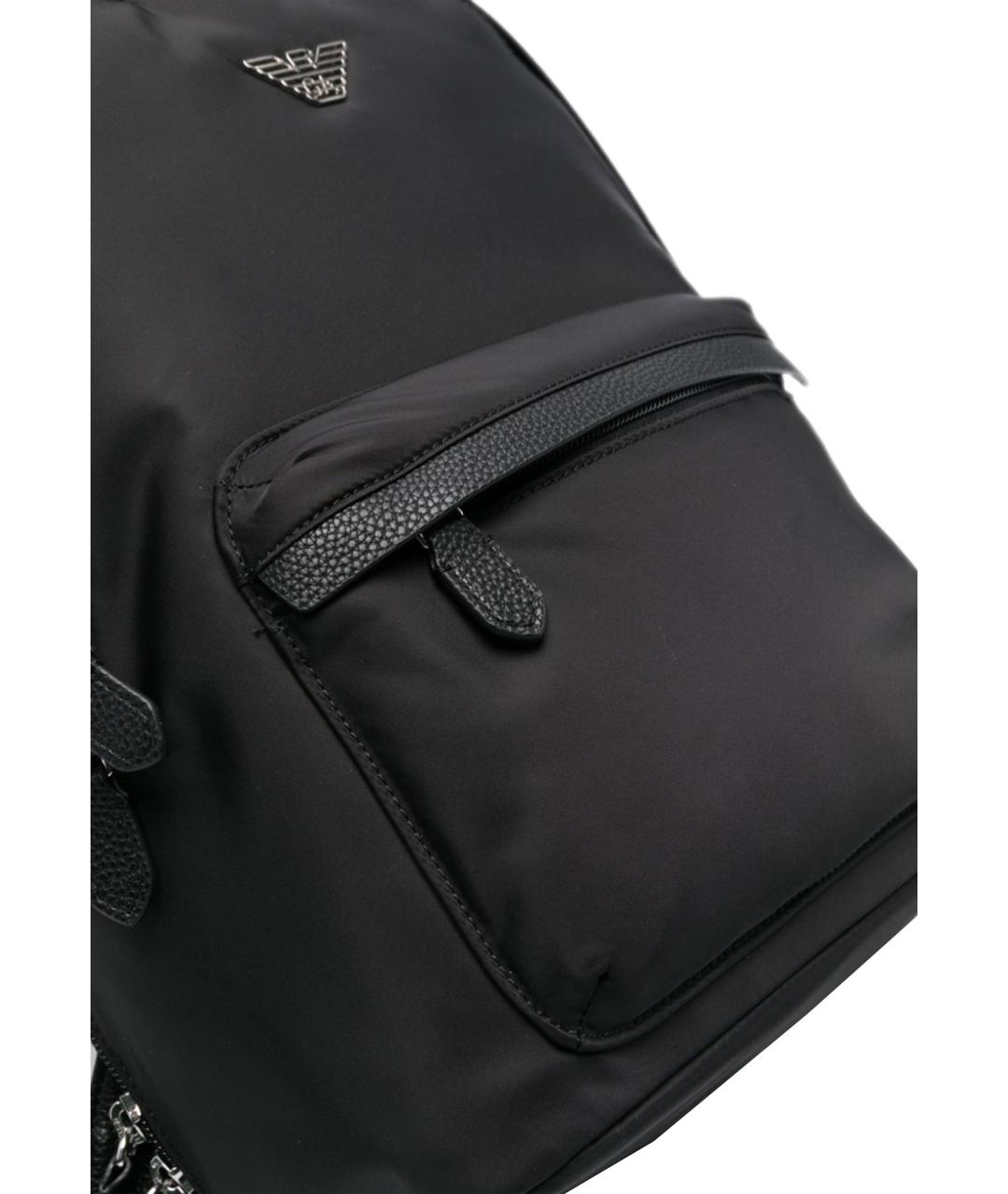 EMPORIO ARMANI Черный синтетический рюкзак, фото 4
