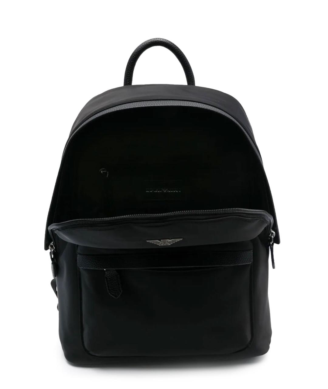 EMPORIO ARMANI Черный синтетический рюкзак, фото 3