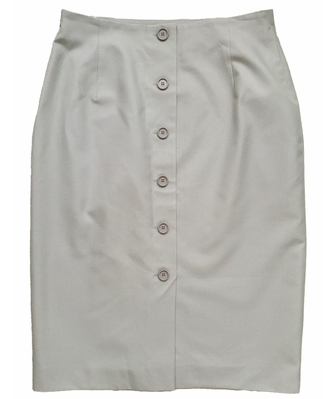 CHRISTIAN DIOR PRE-OWNED Серая хлопковая юбка мини, фото 1