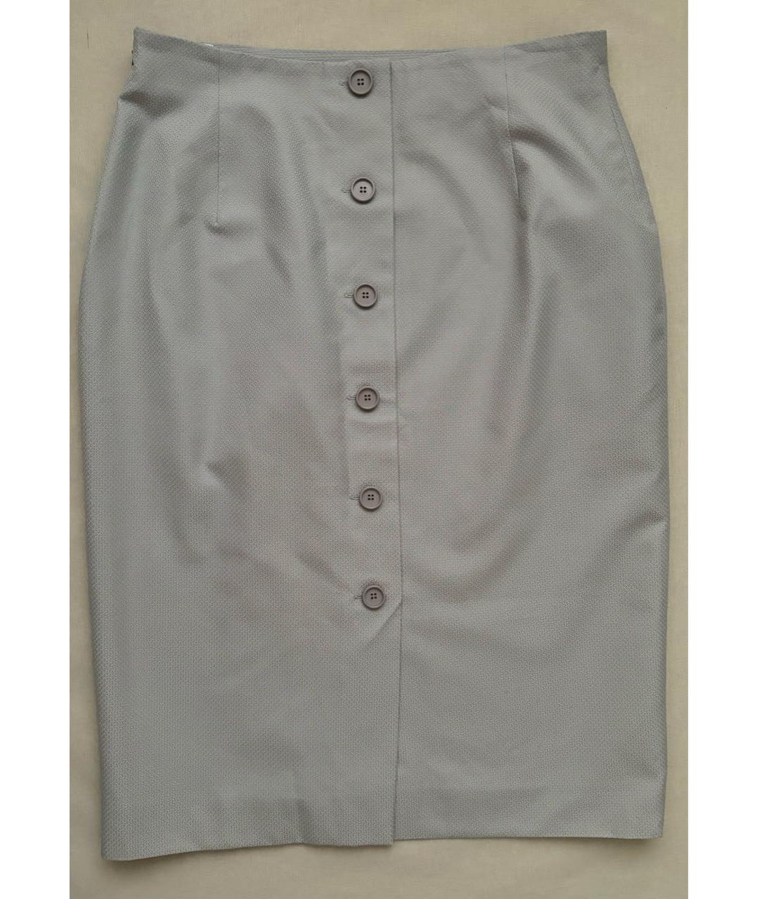 CHRISTIAN DIOR PRE-OWNED Серая хлопковая юбка мини, фото 9