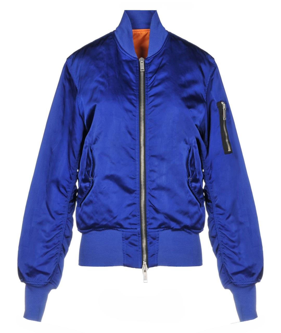 UNRAVEL PROJECT Синяя полиамидовая куртка, фото 1