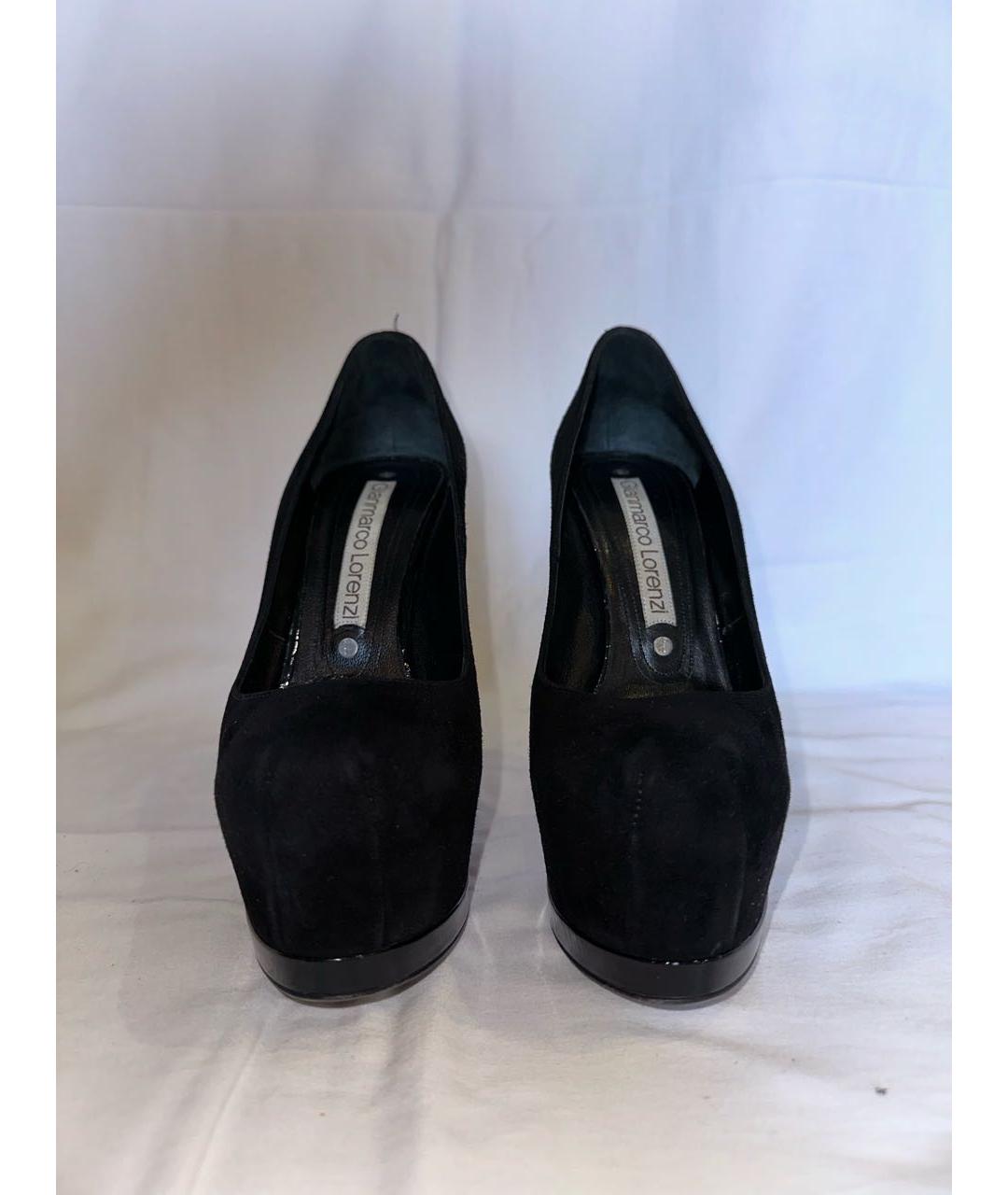 GIAN MARCO LORENZI Черные замшевые туфли, фото 2
