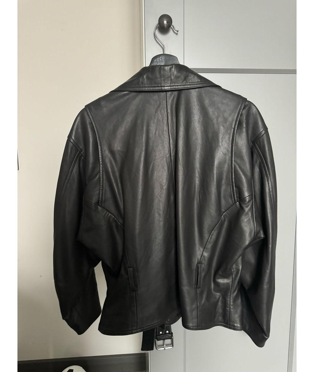 IRO Черная кожаная куртка, фото 2