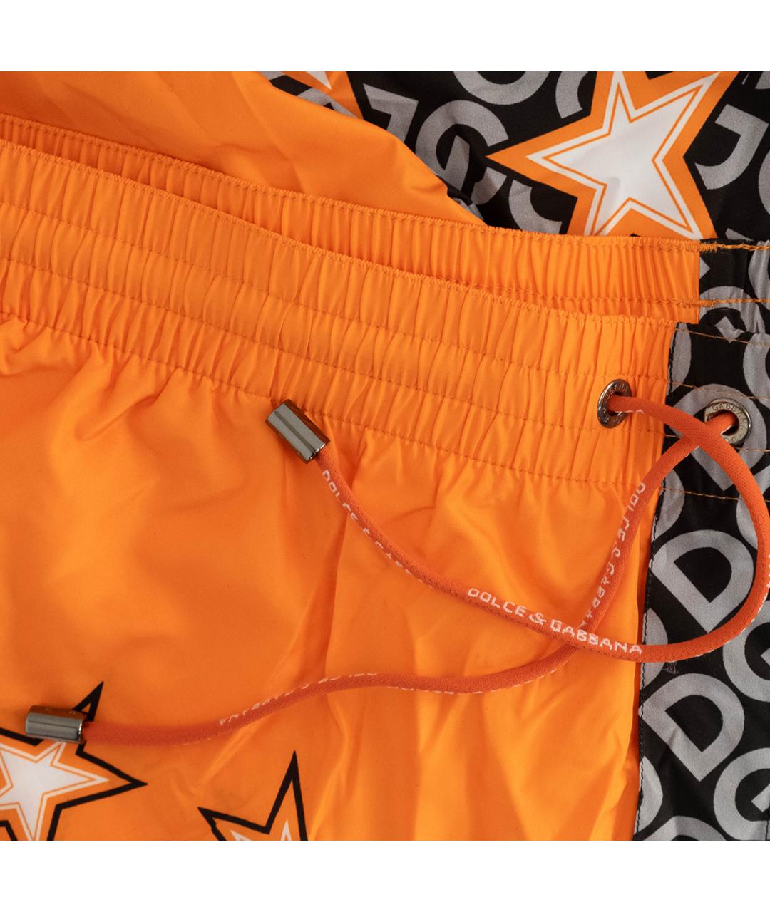 DOLCE&GABBANA Оранжевое полиэстеровые шорты, фото 3